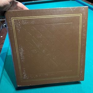 This 100p. photo album holds 3.5”x 5“ photos & The album measures 11.5“ x 11.75“